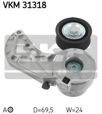 VKM 31318 SKF Натяжний ролик1